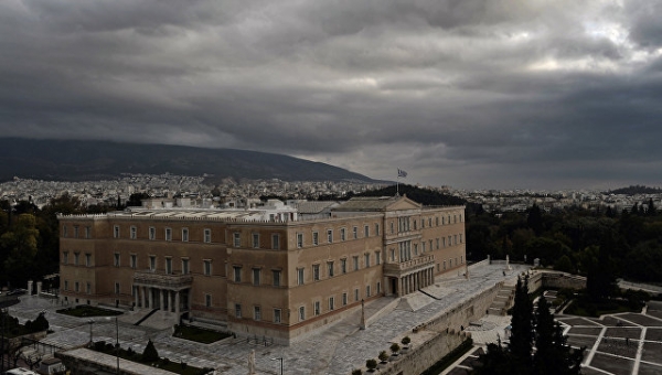 Вид на парламент Греции в Афинах. Архивное фото